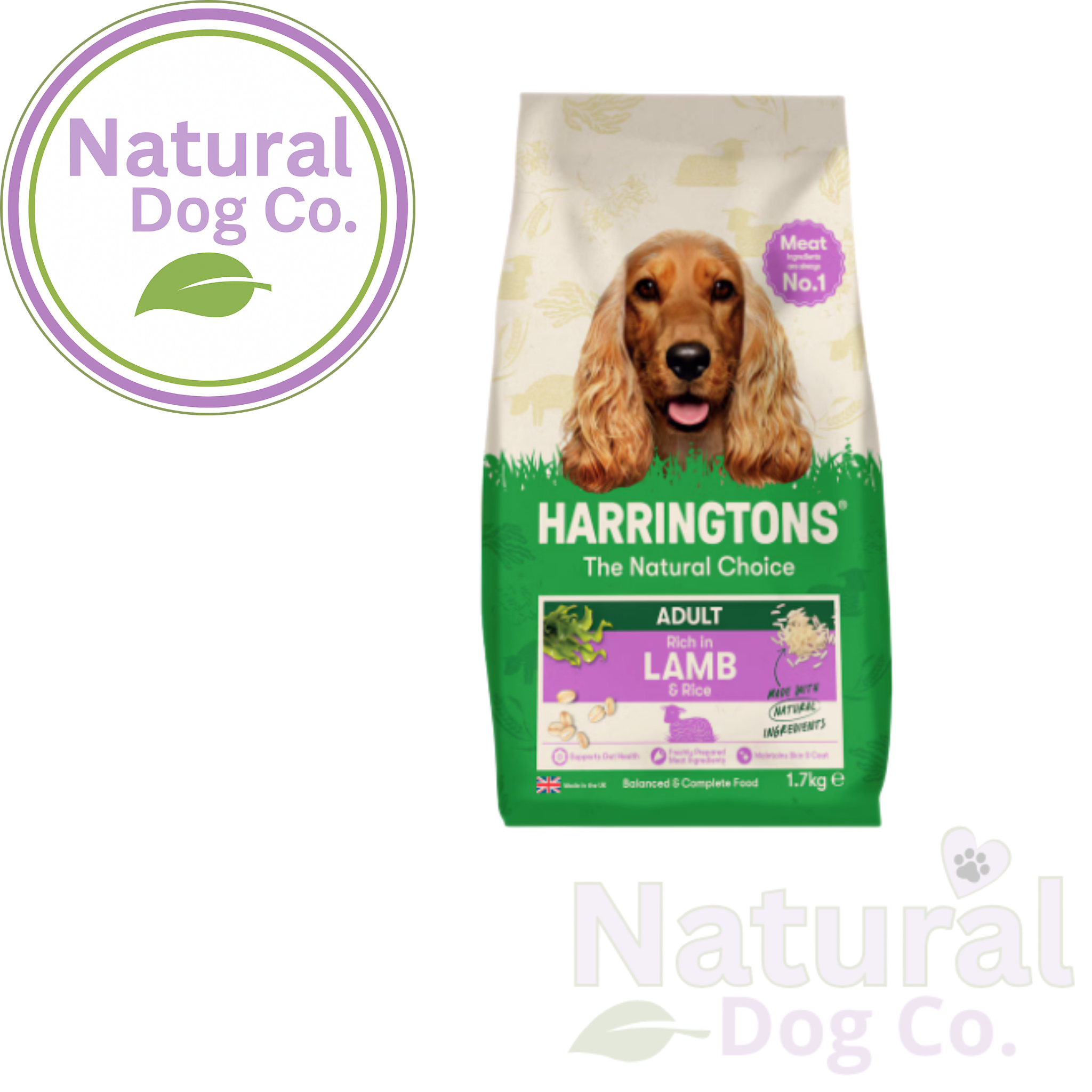 Harringtons Adult Dog Lamb & Rice - 1.7kg