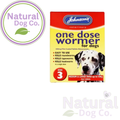 Johnsons One Dose Wormer for Dogs  - Size 3