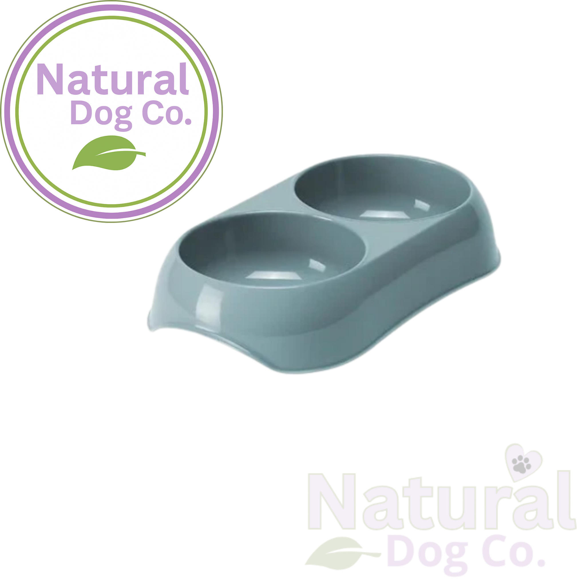 Moderna Gusto Twin Cat Bowl - Aqua