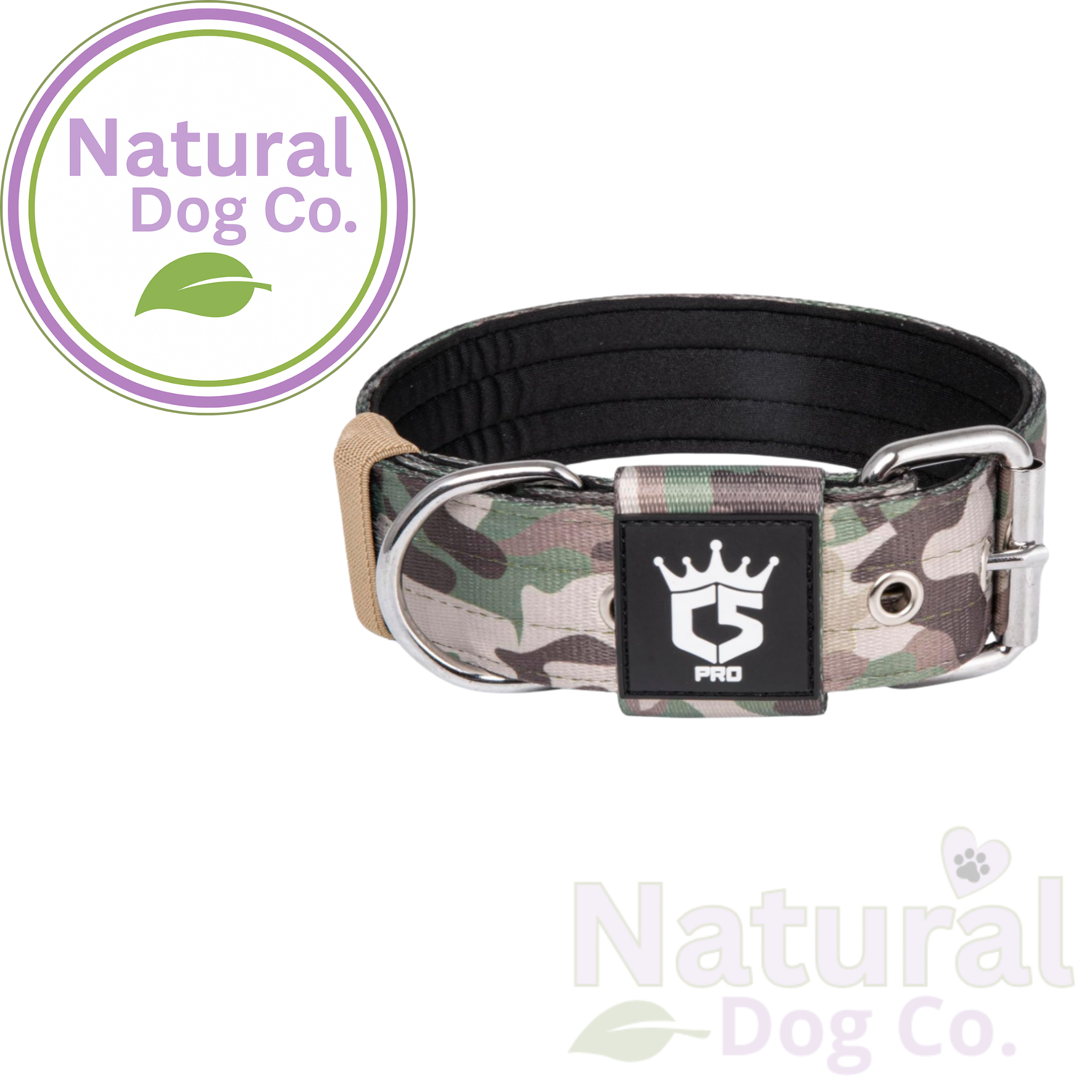 TSPRO Tactical Dog Collar Camo - Large